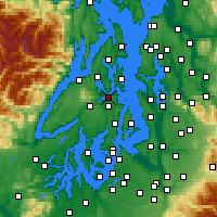 Nearby Forecast Locations - Bremerton - Map