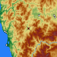 Nächste Vorhersageorte - Cave Junction - Karte