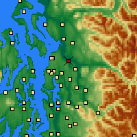 Nächste Vorhersageorte - Everett - Karte
