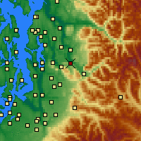 Nearby Forecast Locations - Fall City - Map