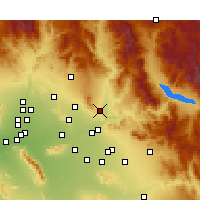 Nächste Vorhersageorte - Fountain Hills - Karte