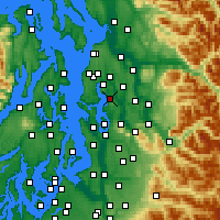 Nearby Forecast Locations - Kirkland - Map