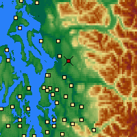 Nächste Vorhersageorte - Lake Stevens - Karte