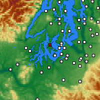 Nächste Vorhersageorte - Lakebay - Karte