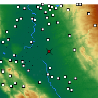 Nearby Forecast Locations - Lodi - Map