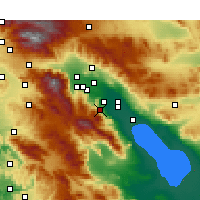 Nächste Vorhersageorte - Palm Desert - Karte