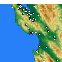 Nächste Vorhersageorte - Scotts Valley - Karte