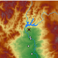 Nächste Vorhersageorte - Shasta Lake - Karte