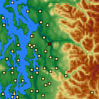 Nearby Forecast Locations - Snohomish - Map