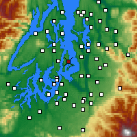 Nearby Forecast Locations - Vashon - Map