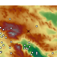 Nächste Vorhersageorte - Yucca Valley - Karte